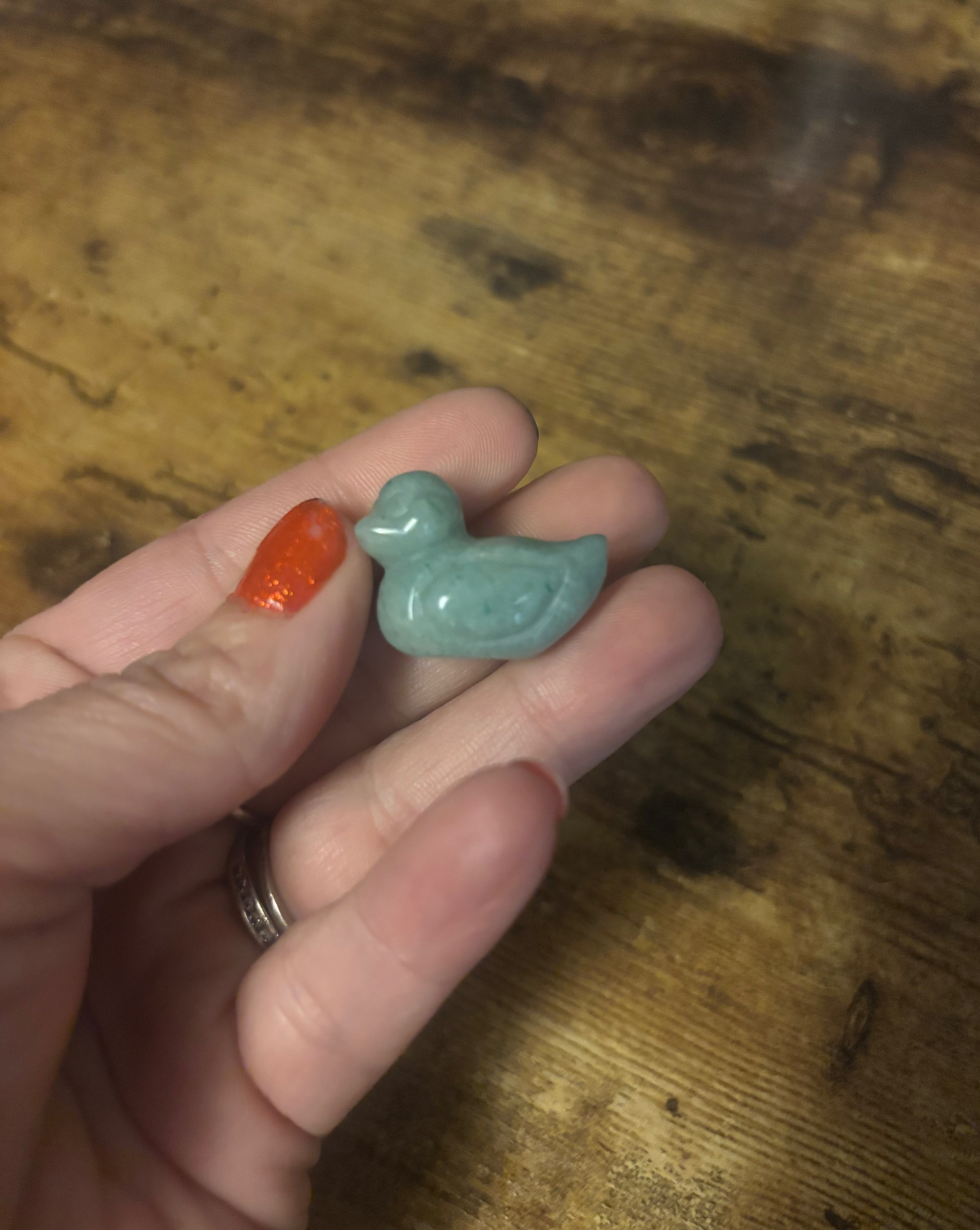 🦆 Mystic Mini Crystal Duck Carvings – Spirit of Calm & Guidance