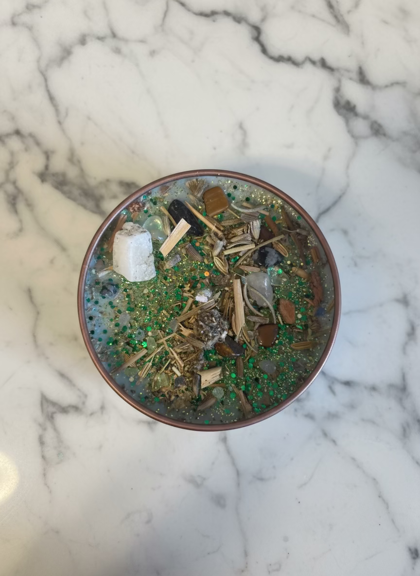 🌿 Sage That Sh!t – “I Am Cleansed, Evil Be Gone” Energy Clearing Protection Candle