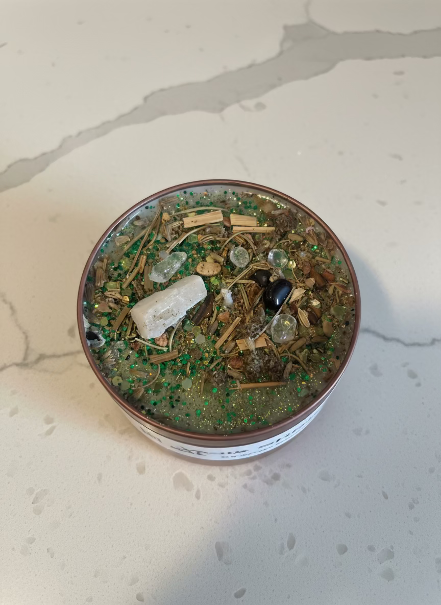 🌿 Sage That Sh!t – “I Am Cleansed, Evil Be Gone” Energy Clearing Protection Candle