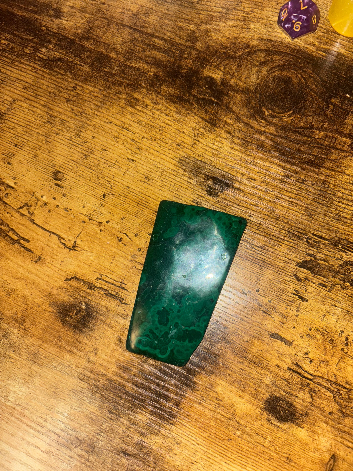 Deep Green Malachite Shielding & Healing Slab Protection & Heart Chakra Transformation– 115g
