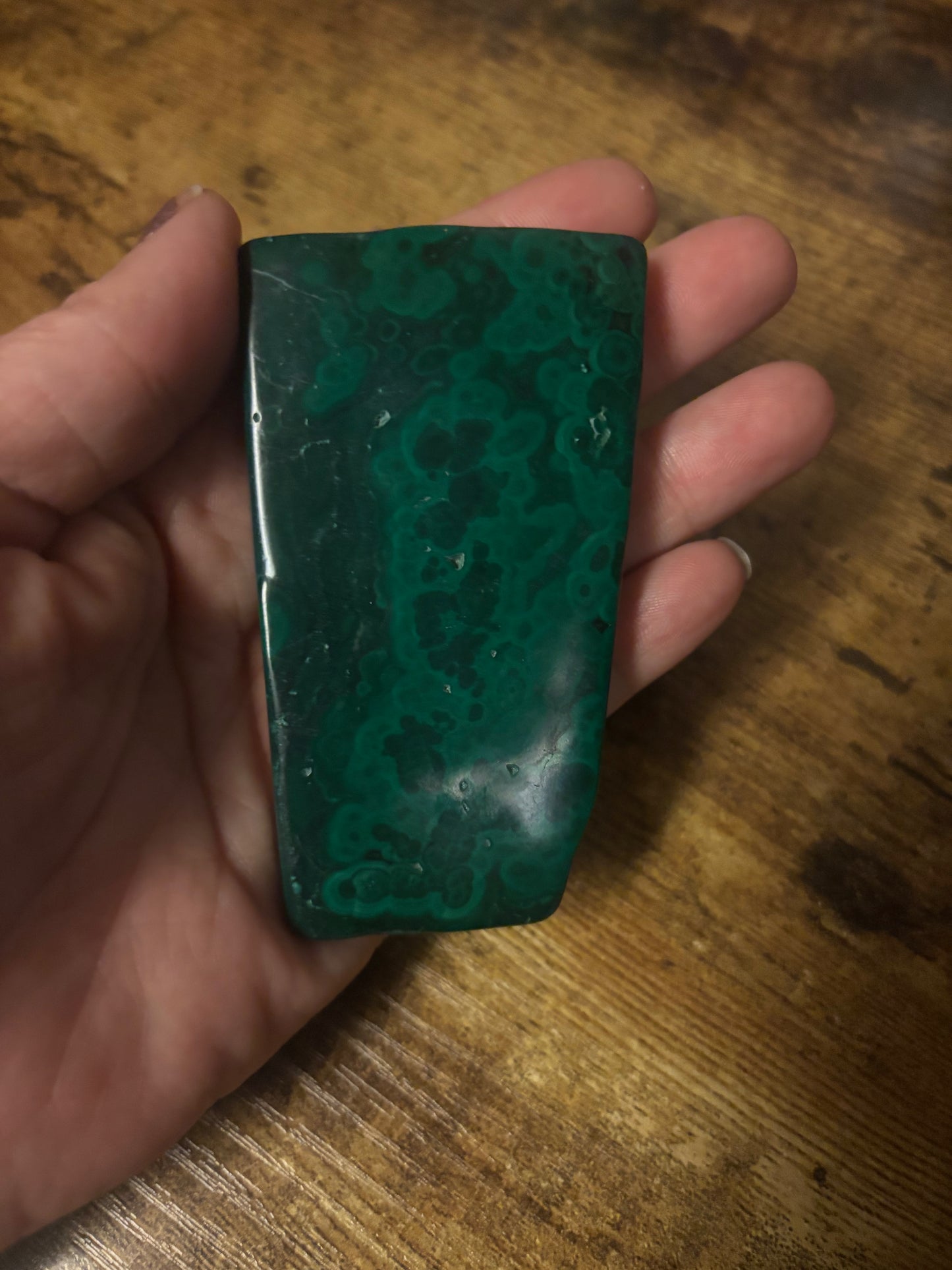 Deep Green Malachite Shielding & Healing Slab Protection & Heart Chakra Transformation– 115g
