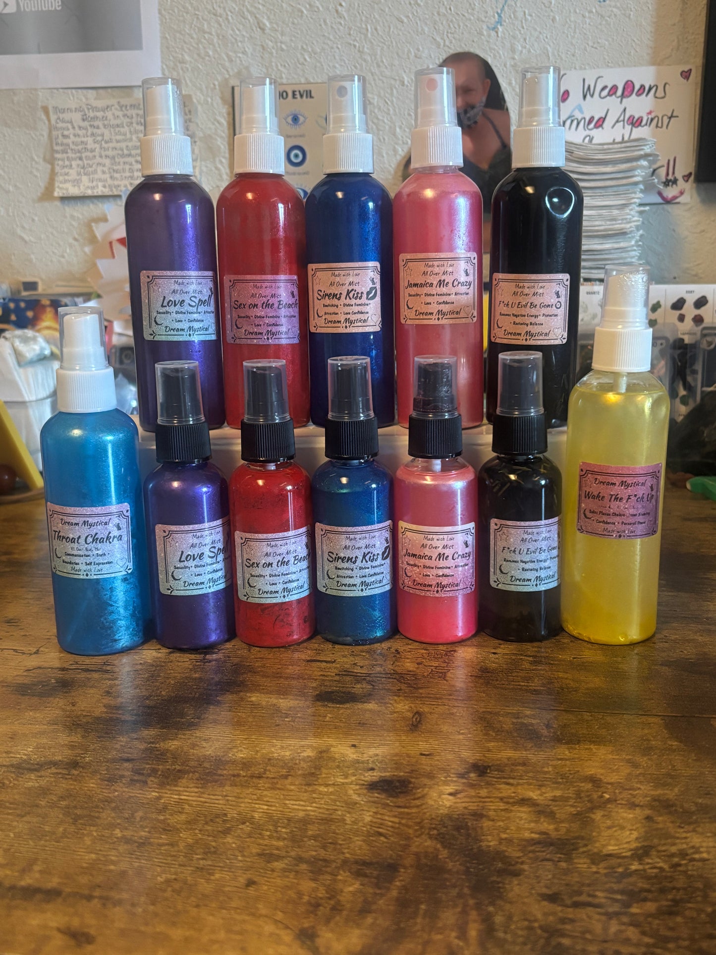 Jamaica Me Crazy Ritual Spray: Self Love & Attraction, Crystal Infused Heart Chakra