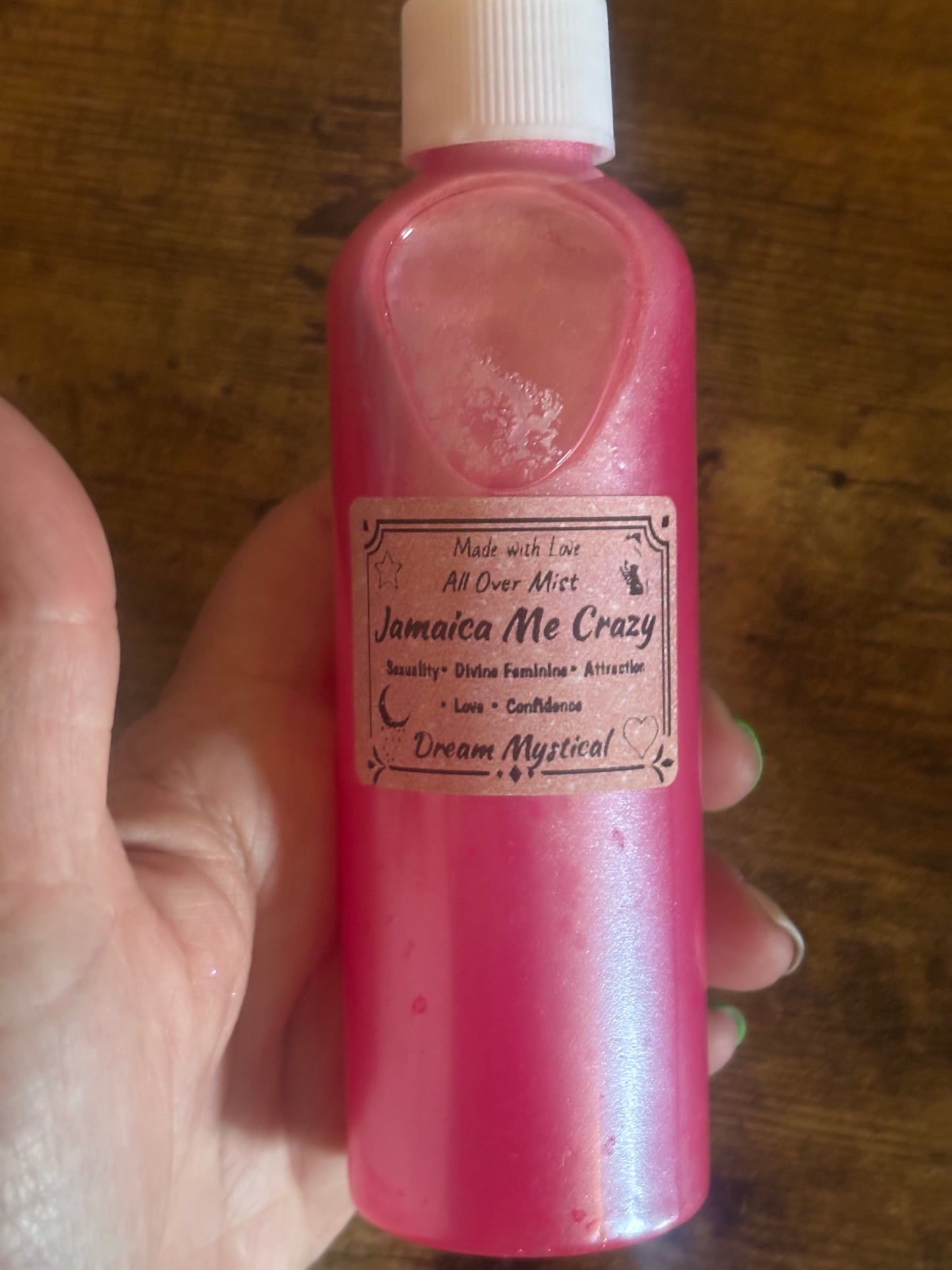 Jamaica Me Crazy Ritual Spray: Self Love & Attraction, Crystal Infused Heart Chakra