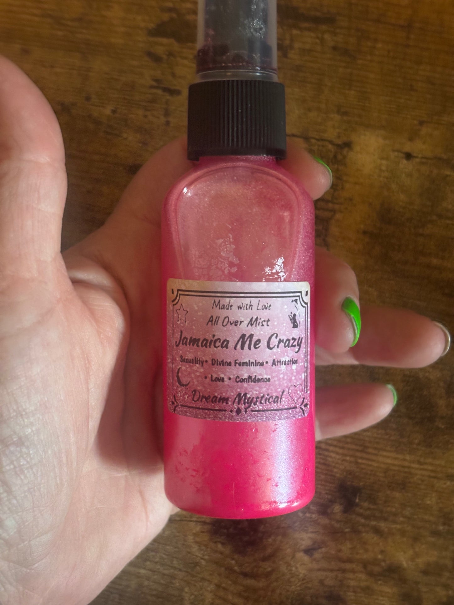 Jamaica Me Crazy Ritual Spray: Self Love & Attraction, Crystal Infused Heart Chakra