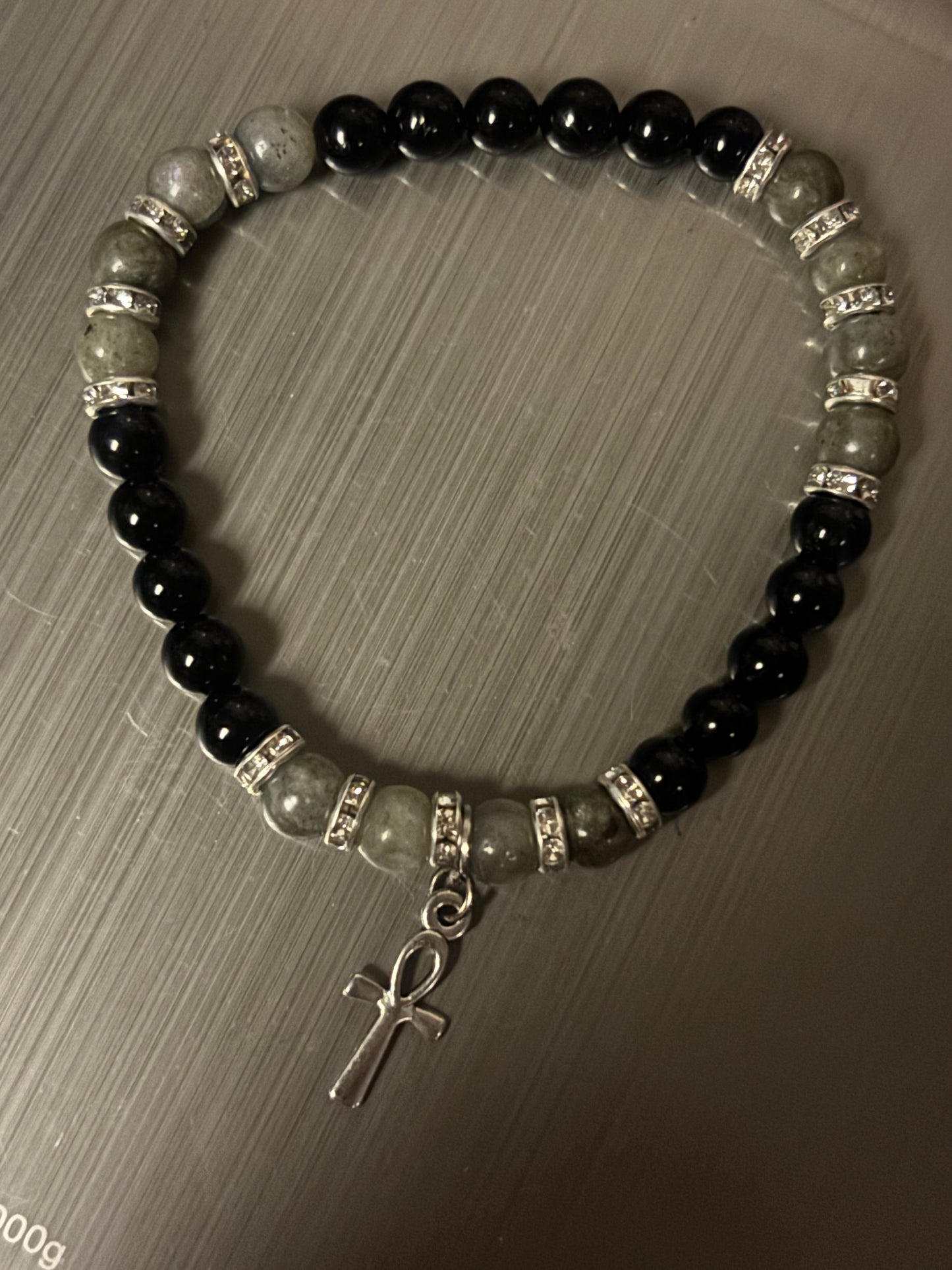Mystic Shield~ Labradorite & Black Tourmaline Bracelet | Psychic Protection, Intuition & Energy Shielding