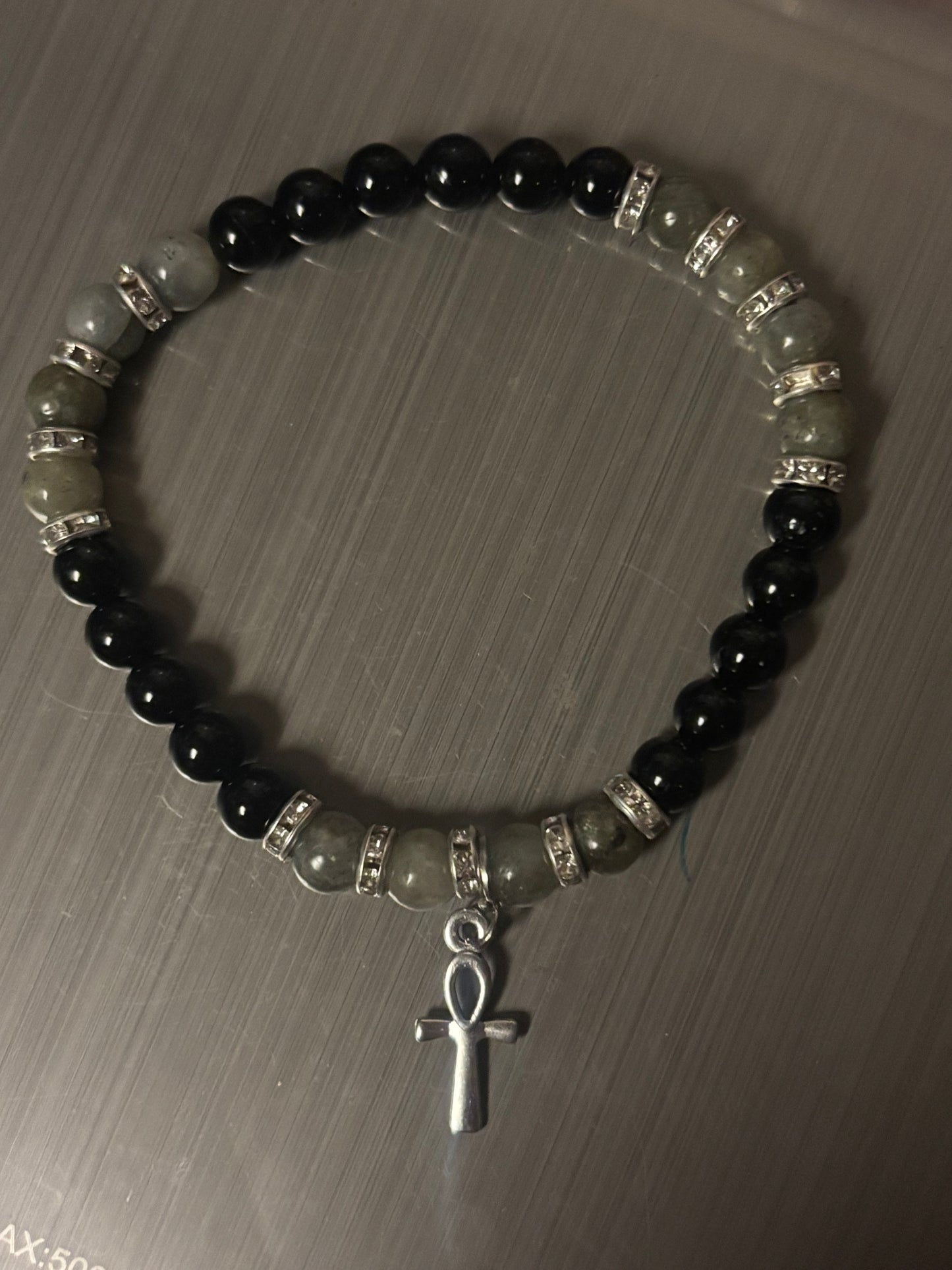 Mystic Shield~ Labradorite & Black Tourmaline Bracelet | Psychic Protection, Intuition & Energy Shielding