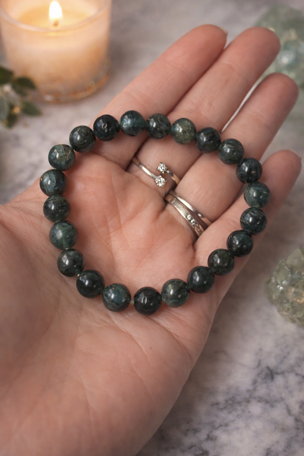 Green Kyanite Energy Alignment Bracelet 💚