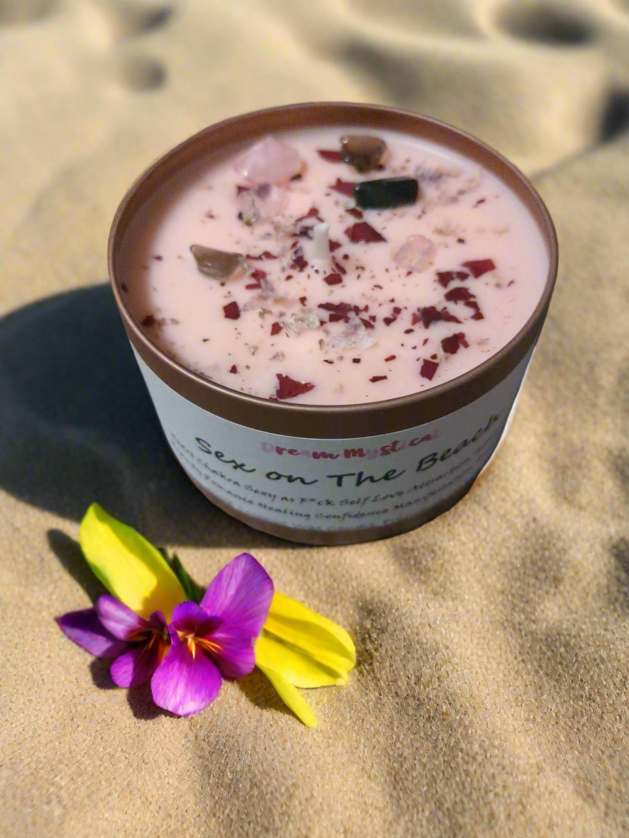 Sex On The Beach Intentional Candle Sexy as F*ck Self Love Attraction  Beauty Romance Manifestation Protection Spiritual Coconut Wax
