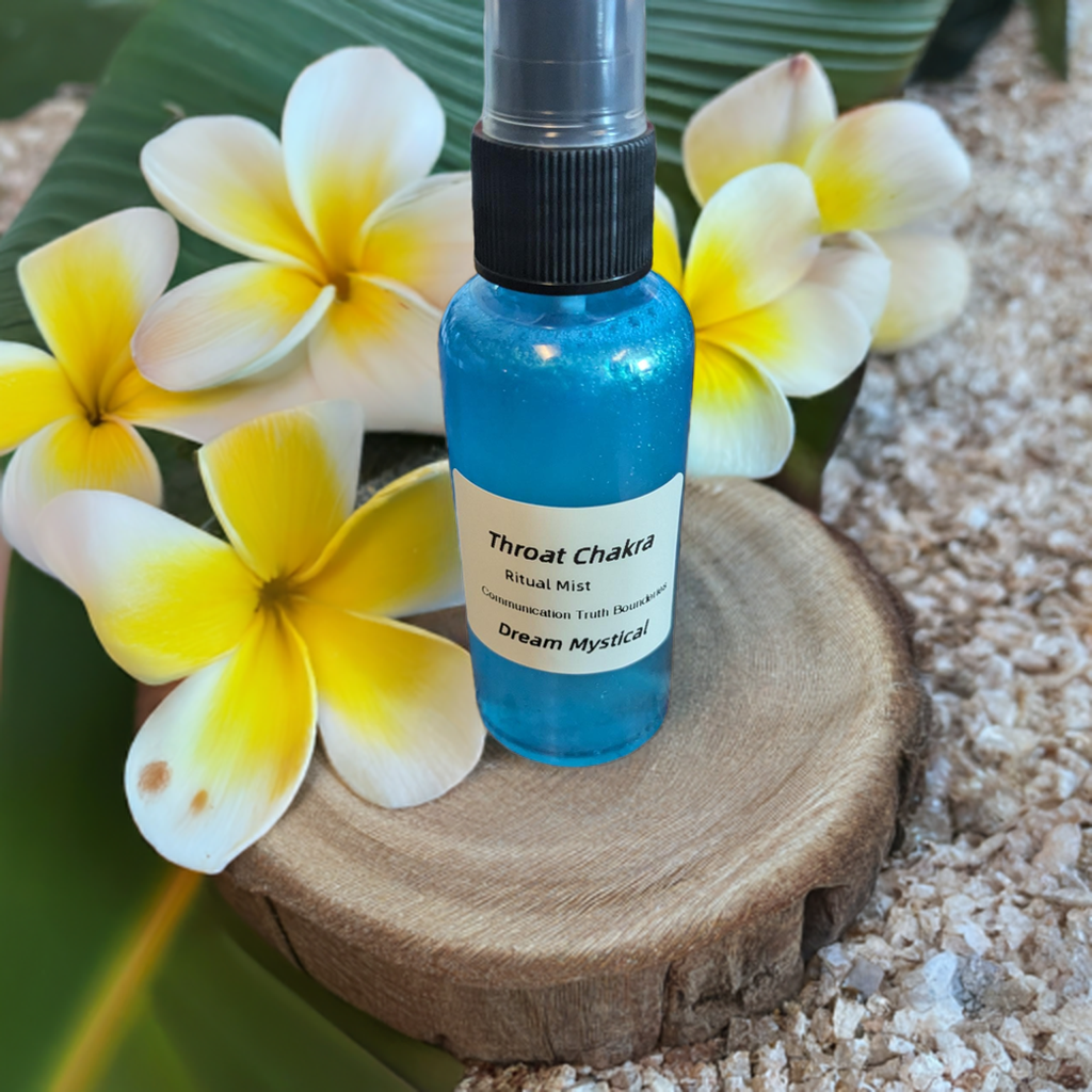 2oz Throat Chakra Mist Communication Boundaries Truth Clearing Energy & Protection