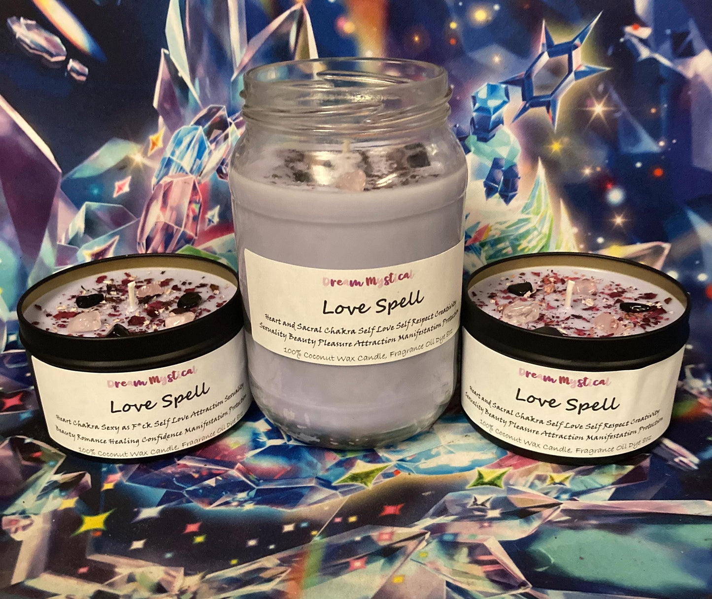 Love Spell Intentional Manifest Candle Heart Chakra Sexy as F*ck Healing Unconditional Love Forgiveness Protection meditation Cocnut Wax