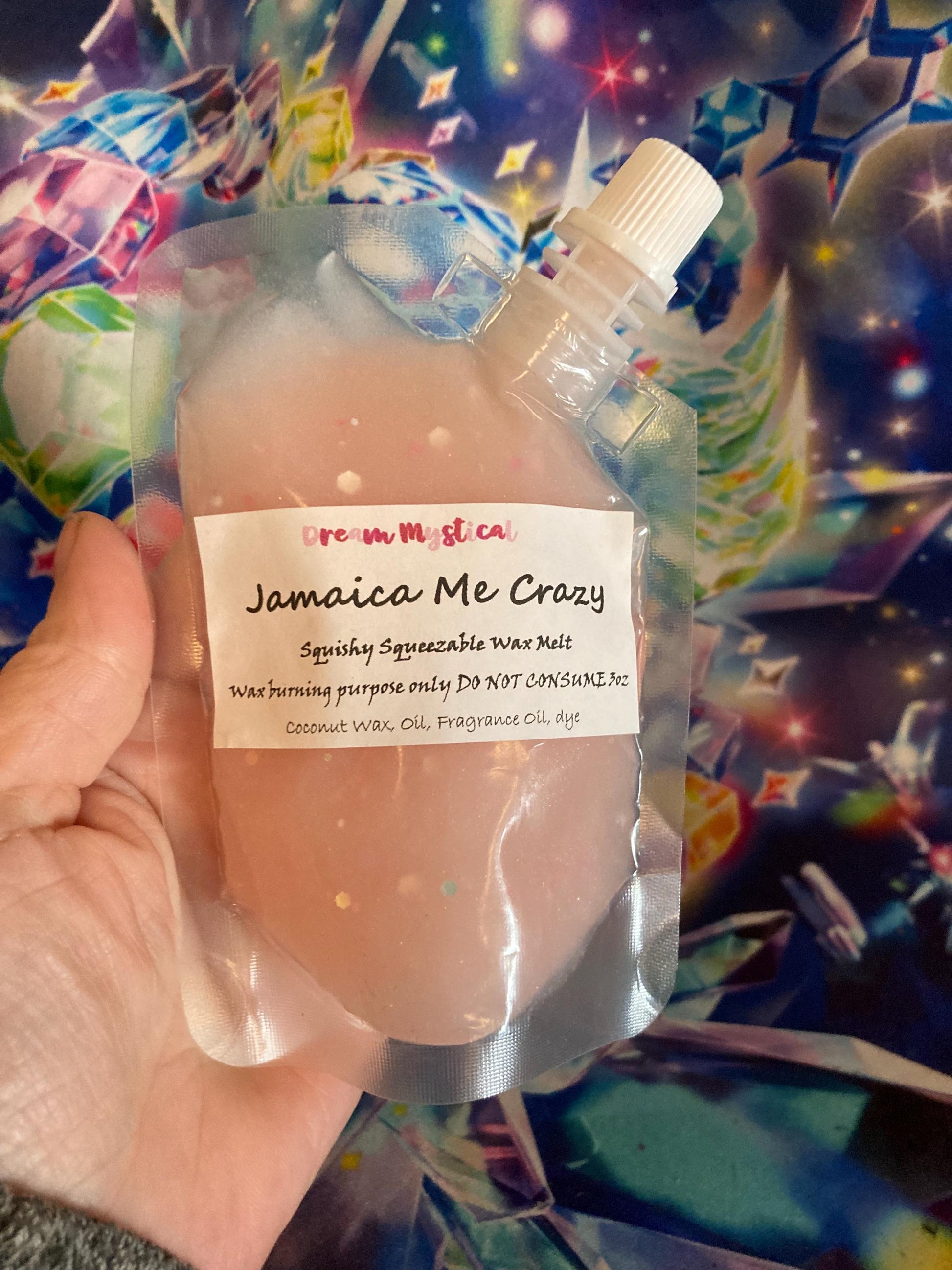 Jamaica Me Crazy Squishy Squeezable Wax melts Soy/Joy wax Eco-friendly non toxic