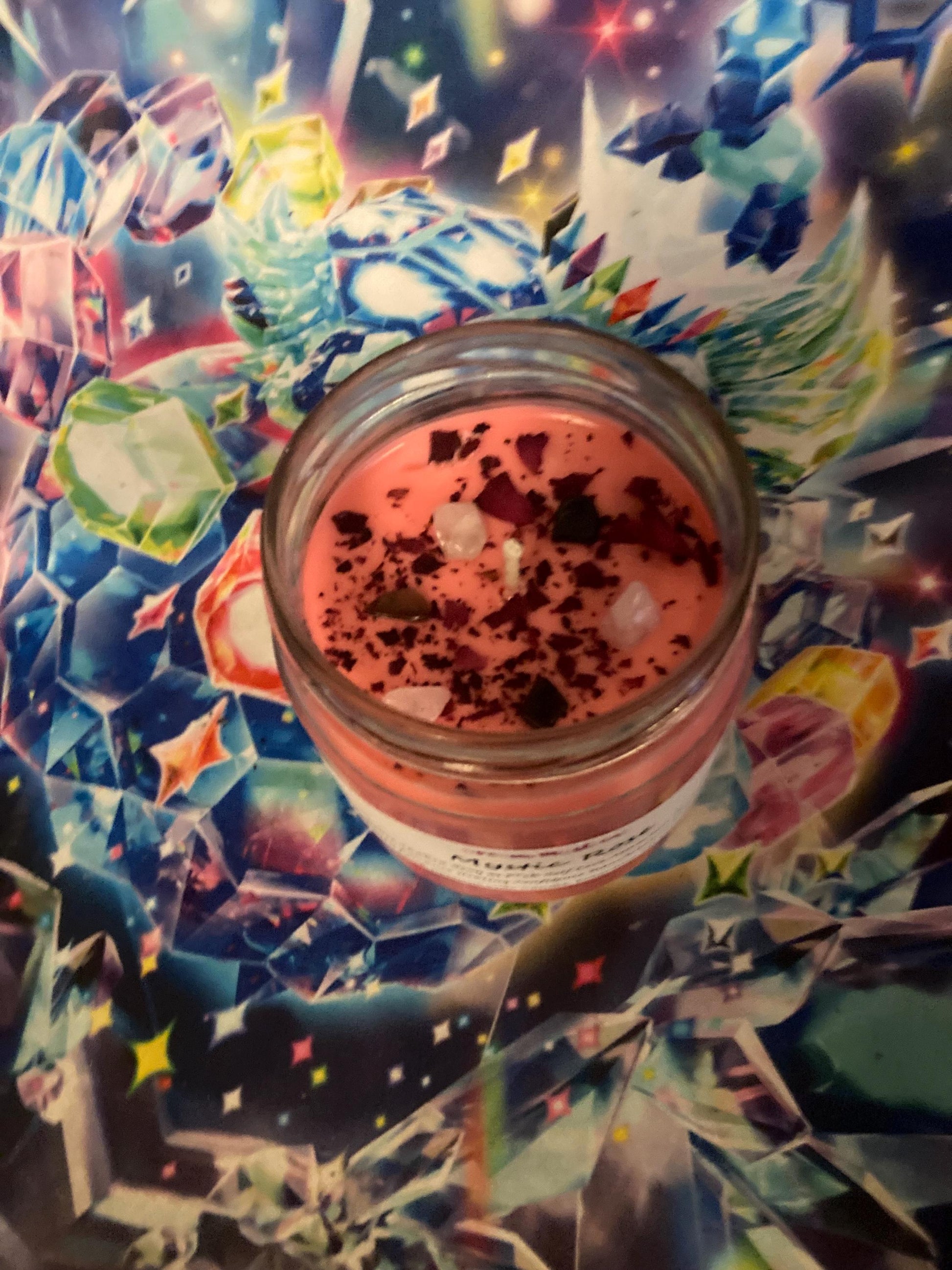 Mystic Rose Intentional Manifest Candle Heart Chakra Sexy as F*ck Healing Unconditional Love Forgiveness Protection meditation Cocnut Wax