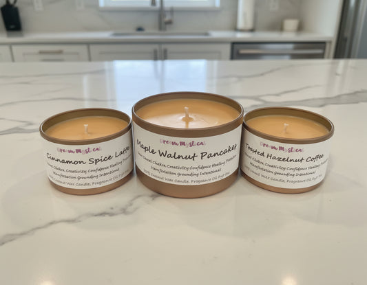 Maple Walnut Pancakes Intentional Manifest Candle SolarPlexus /Sacral Chakra Confidence Creativity Protection Balance Mentoring Healing