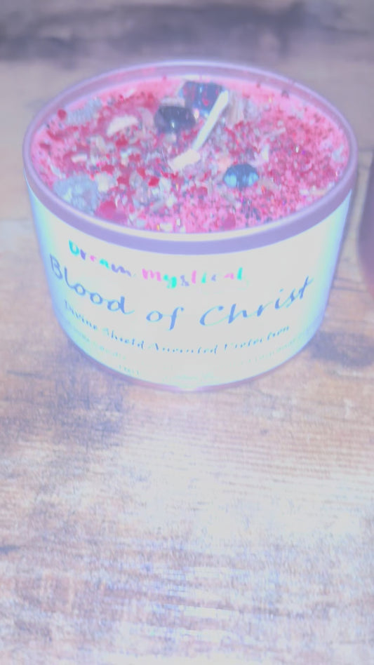 Blood of Christ – Divine Shield Anointed Protection Coconut Wax Candle