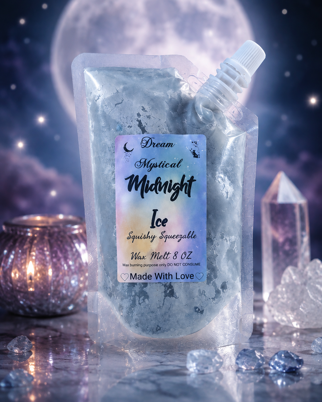 Squishyq Squeezable Wax melt Pouch | Coconut wax | Eco-friendly non toxic | Heavy Scent throw 2-4x stronger then candles | Handmade Luxury