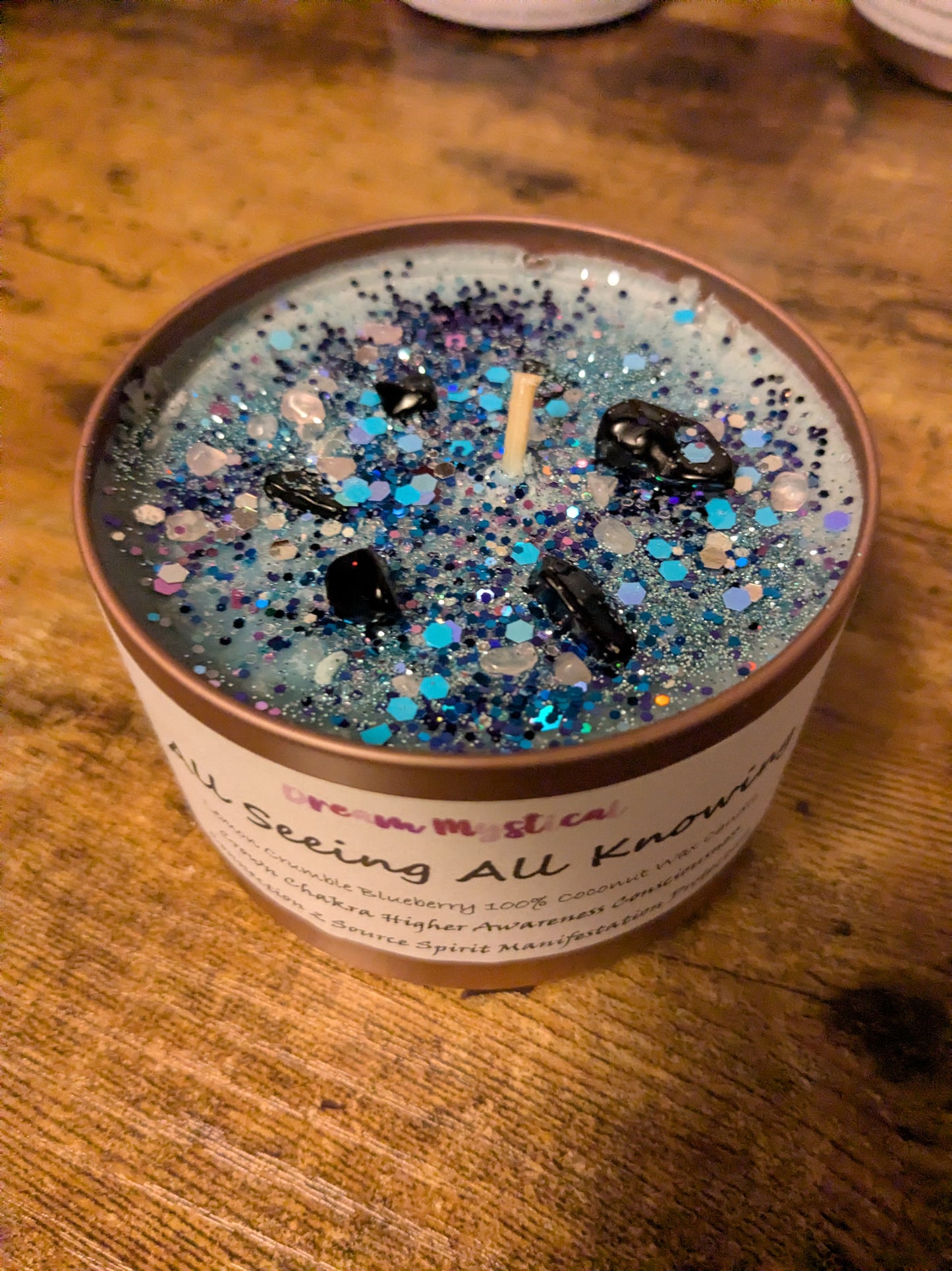 Lemon 🍋 Blueberry 🫐 Crumble~All Seeing All Knowing – Third Eye Activation & Divine Insight Candle Protection Intentional Crown Chakra Inspires Connects 2 Divine