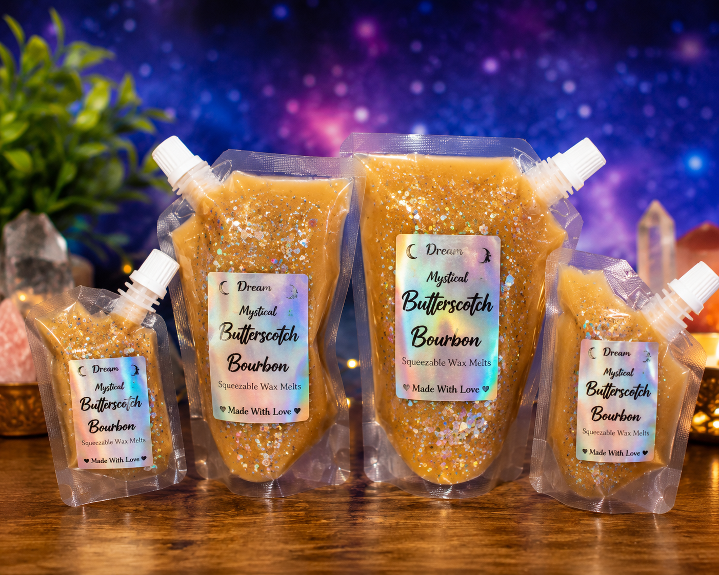 Butterscotch Bourbon Squeezable Wax melts Coconut wacEco-friendly non toxic