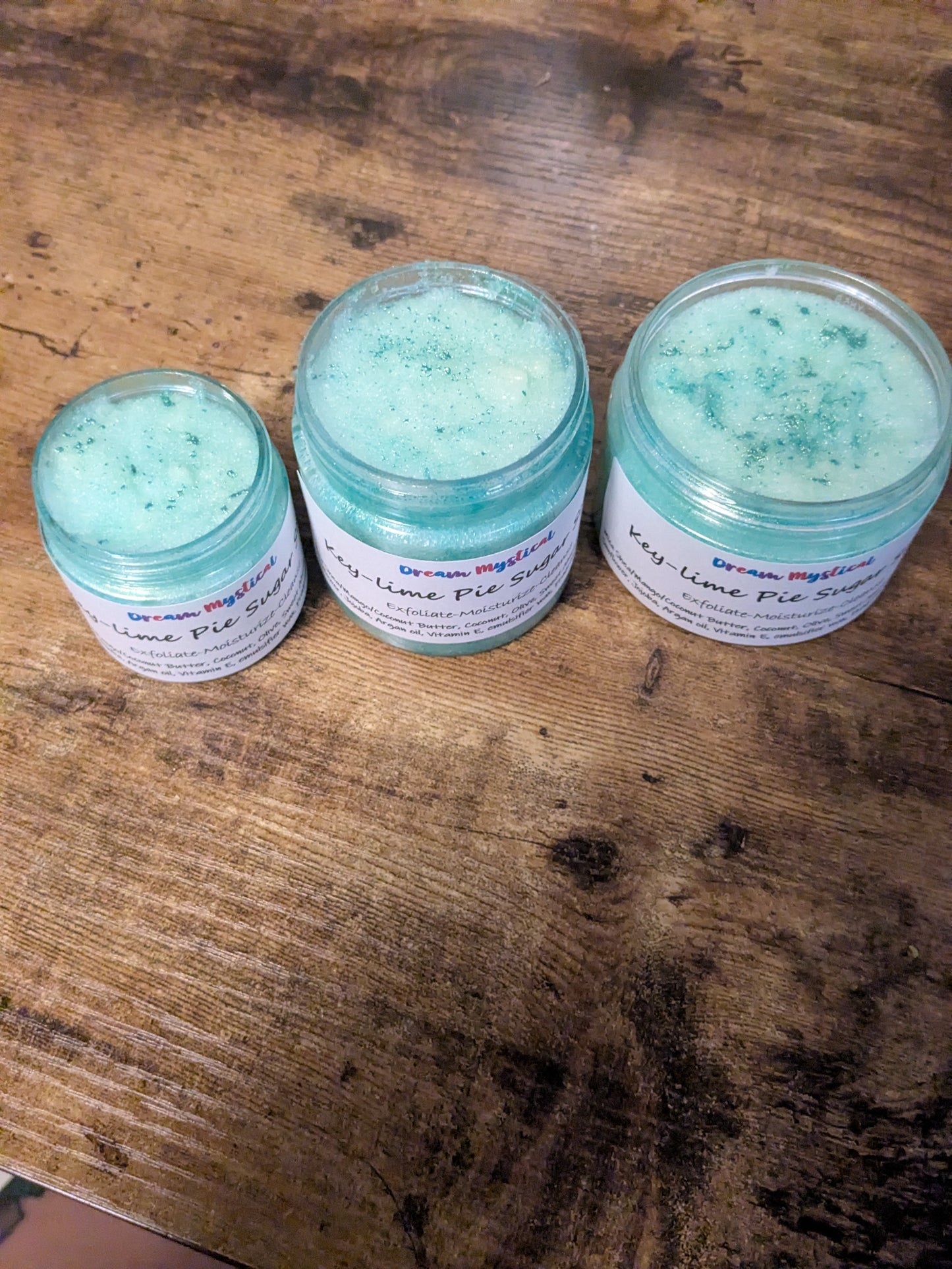 Keylime Pie Sugar Srub Exfoliate Moisturizer Cleanse Heals All Natural handmade