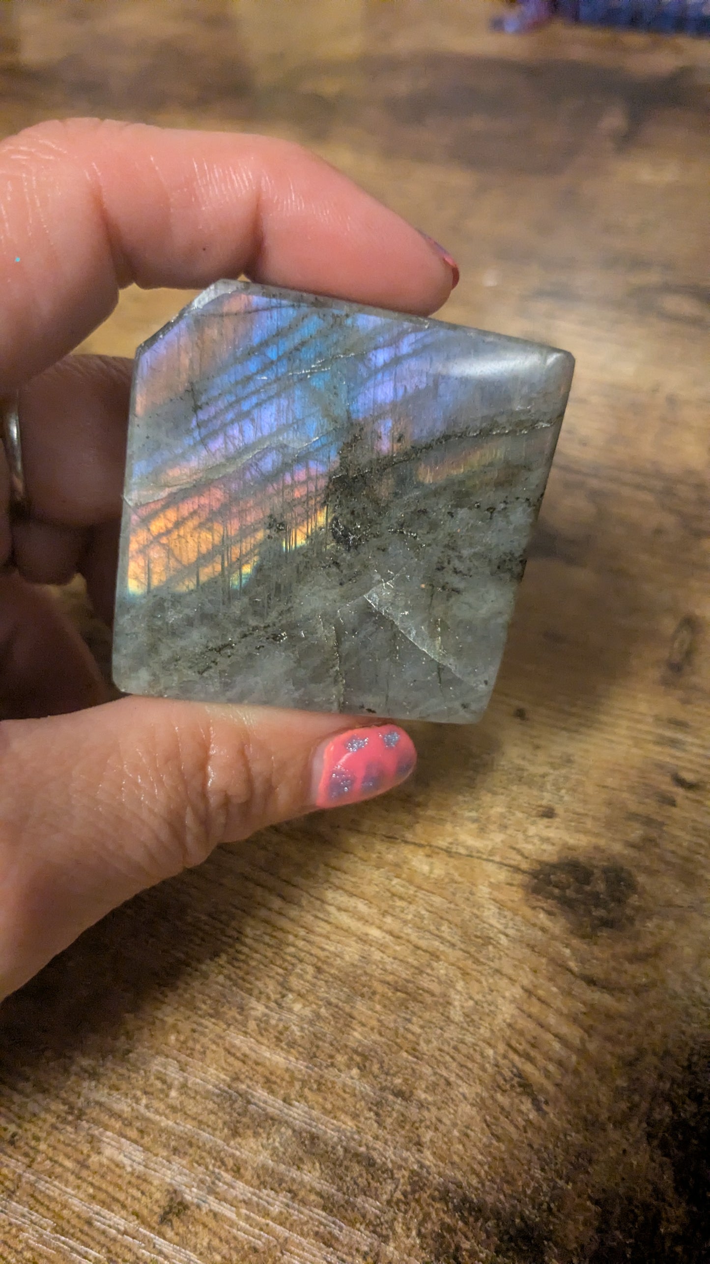 Natural Rainbow Labradorite Freeform – One of a Kind |Protection • Intuition • Transformation