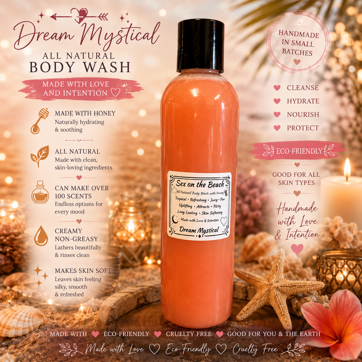 All Natual Body Wash with Raw Honey