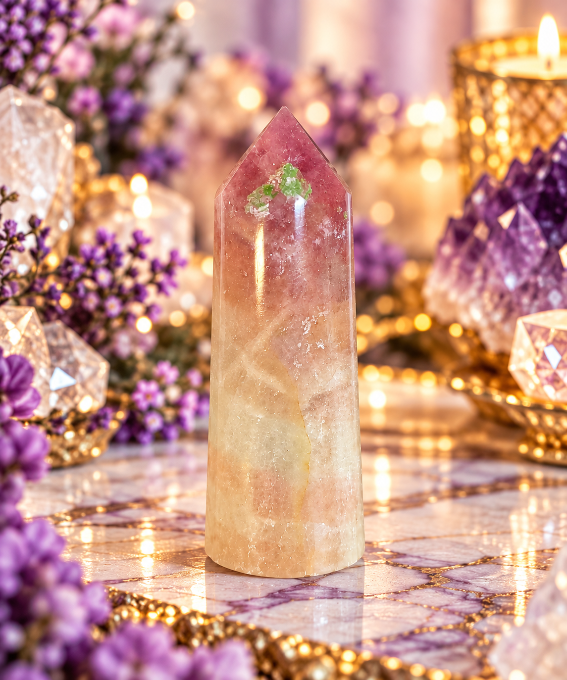 💜 Dark Purple Fluorite Towers | One-of-a-Kind Natural Crystal Points | Intuition • Protection • Clarity