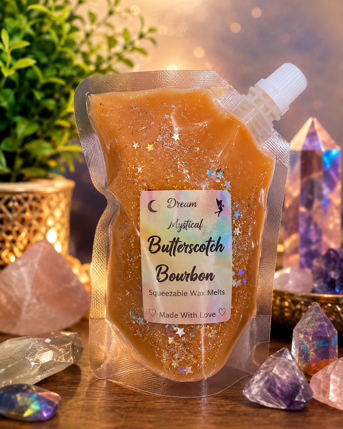 Butterscotch Bourbon Squeezable Wax melts Coconut wacEco-friendly non toxic