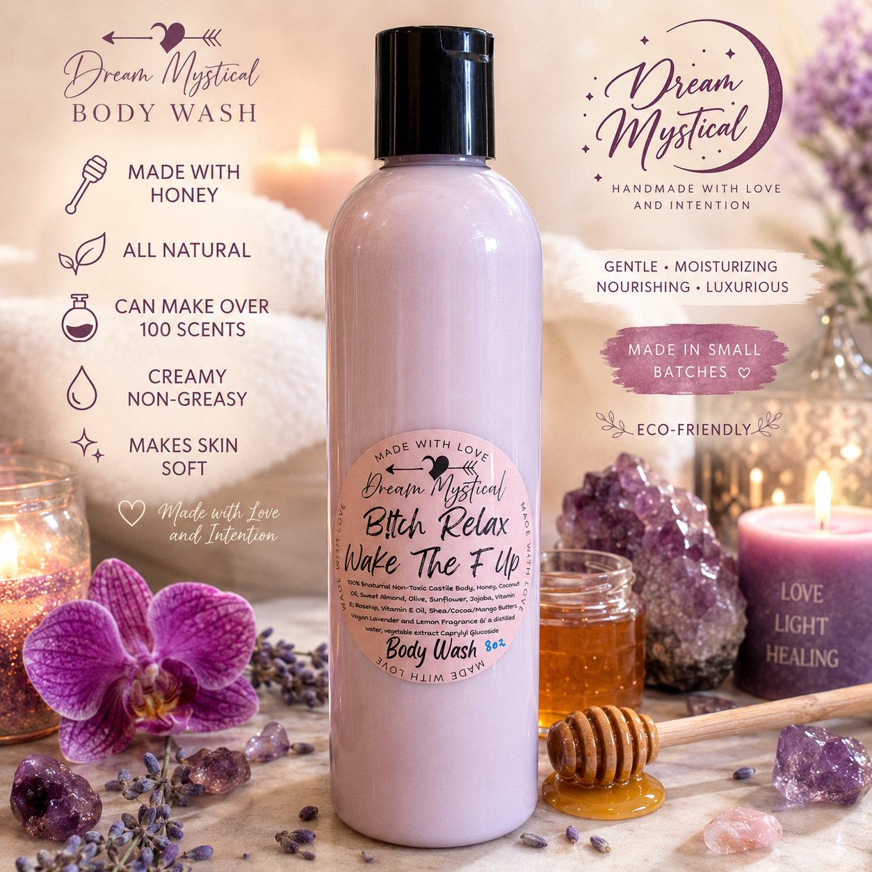 All Natual Body Wash with Raw Honey