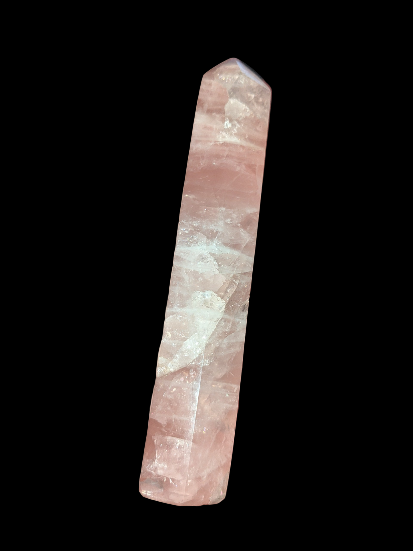 Natural Rose Quartz Tower 5” (110g) – Heart Chakra Healing Crystal, Self-Love, Emotional Balance & Divine Feminine Energy