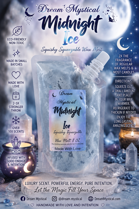 Squishyq Squeezable Wax melt Pouch | Coconut wax | Eco-friendly non toxic | Heavy Scent throw 2-4x stronger then candles | Handmade Luxury