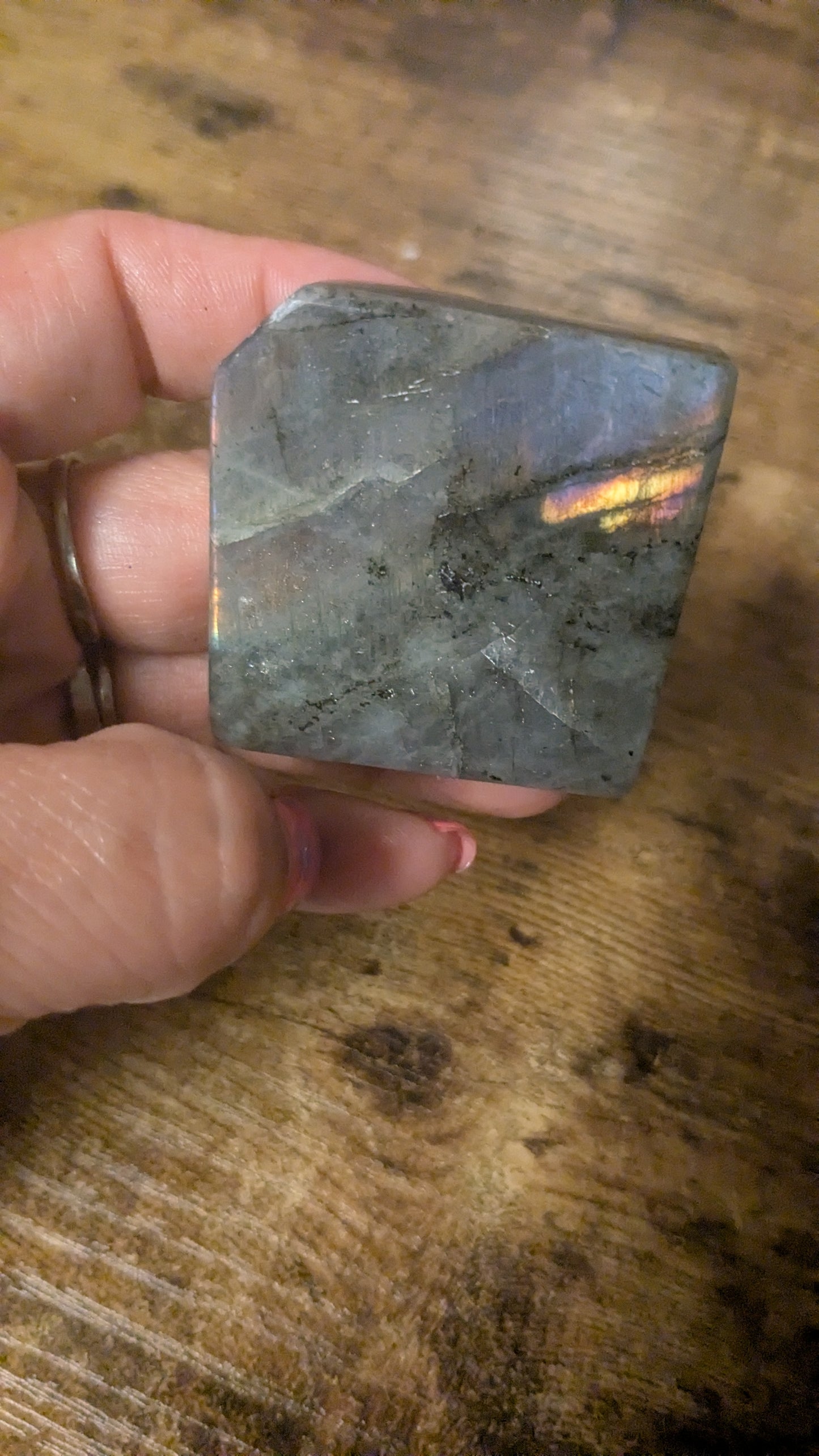 Natural Rainbow Labradorite Freeform – One of a Kind |Protection • Intuition • Transformation