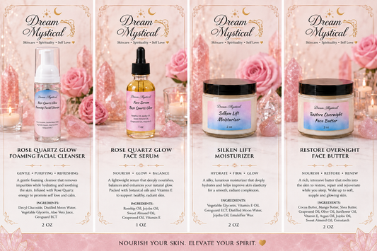 ✨Dream Mystical Rose🌹 Quartz Glow Collection Complete Skincare Bundle or purchase separately