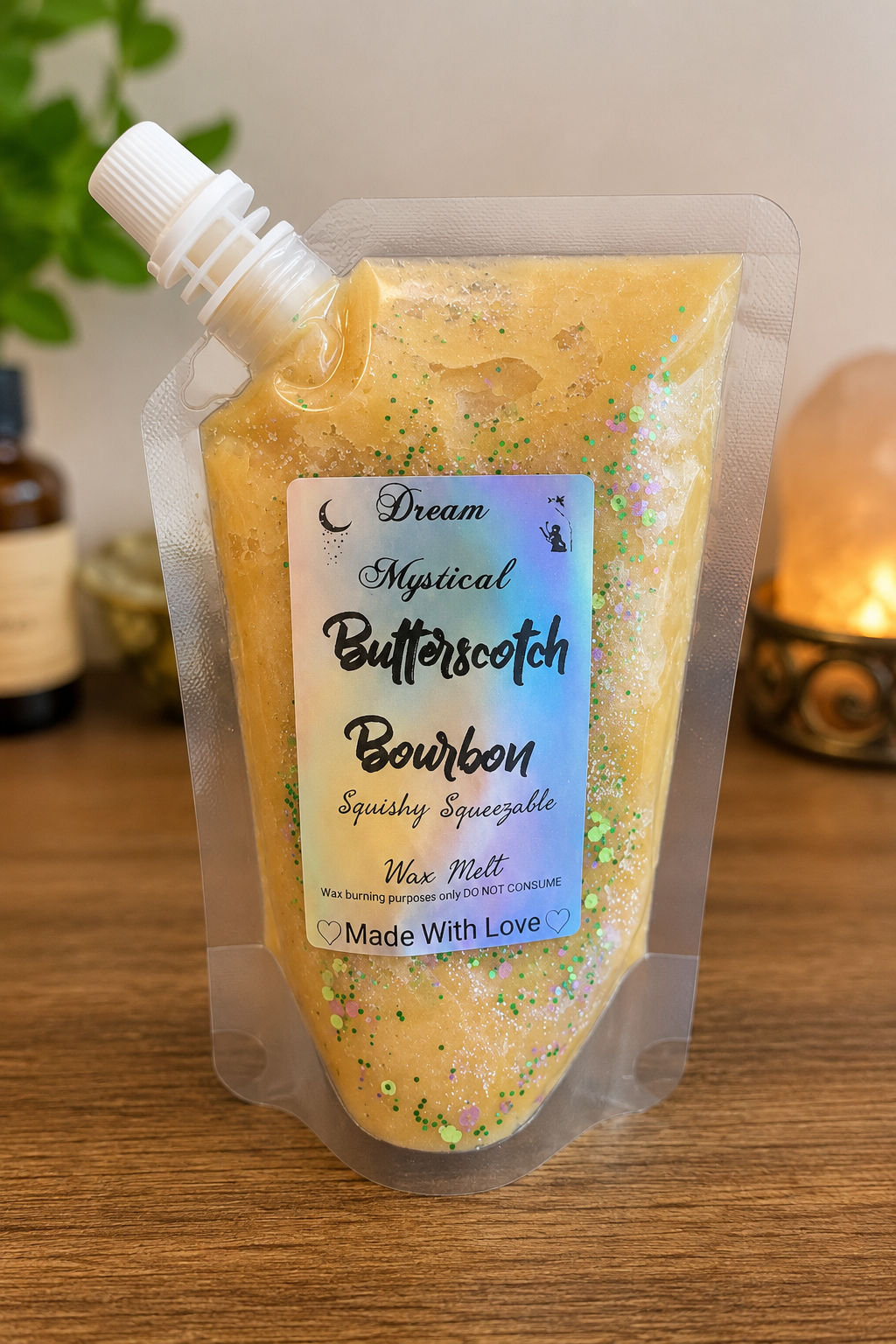 Butterscotch Bourbon Squeezable Wax melts Coconut wacEco-friendly non toxic