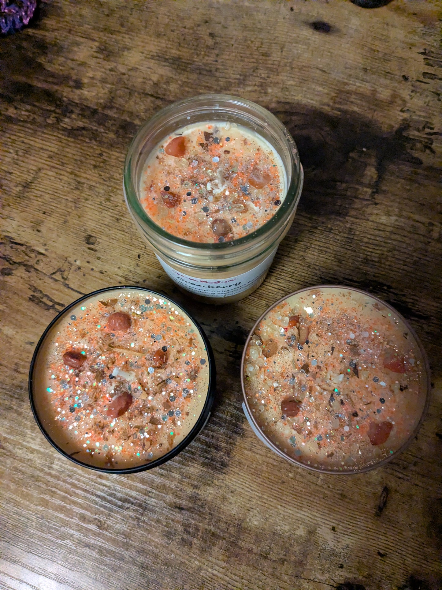Cranberry Manifesting Candle Root/Sacral Chakra Connecting with others Protection Balance Mentoring Healing Infused with Carnelian crystals