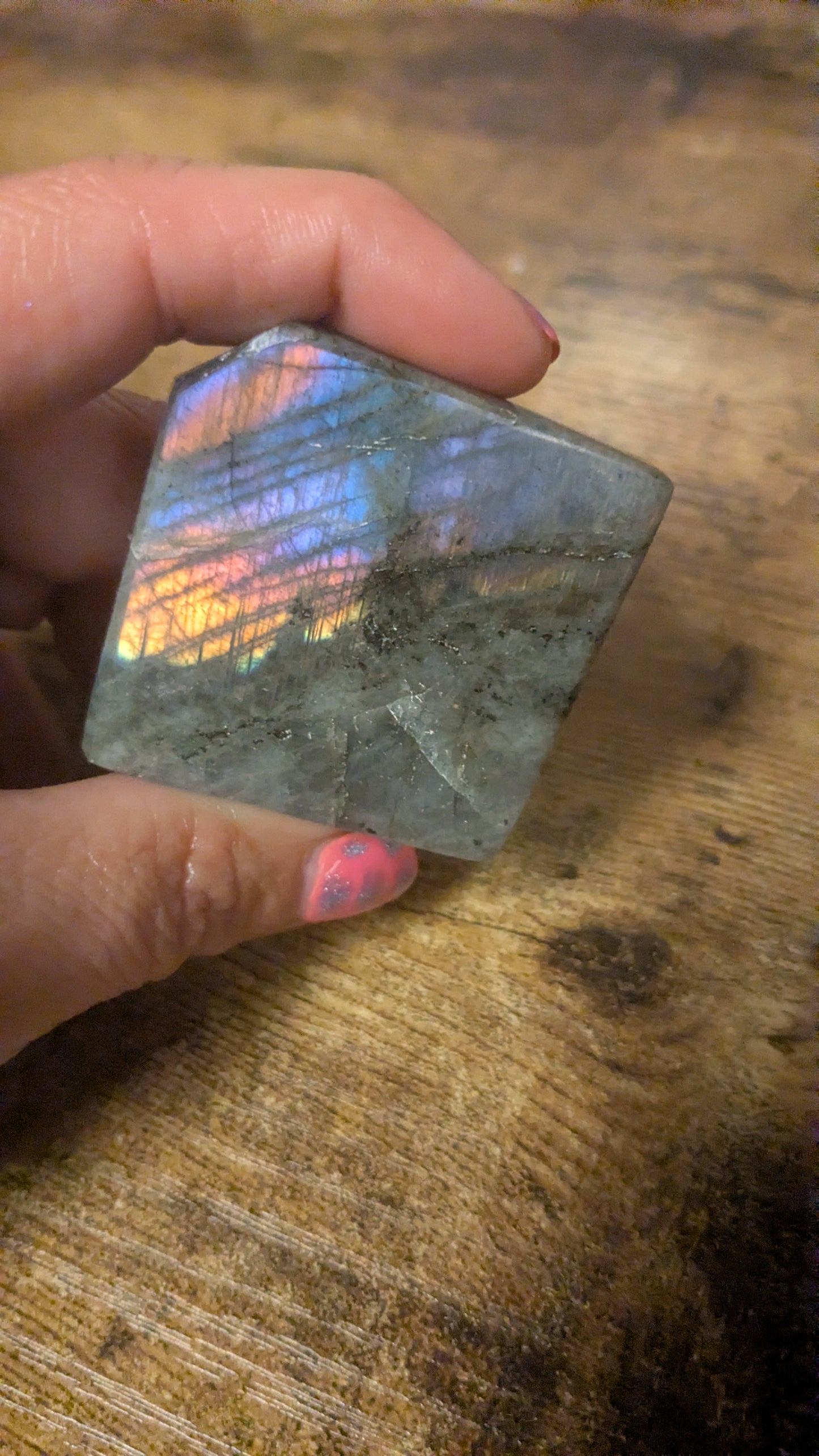 Natural Rainbow Labradorite Freeform – One of a Kind |Protection • Intuition • Transformation