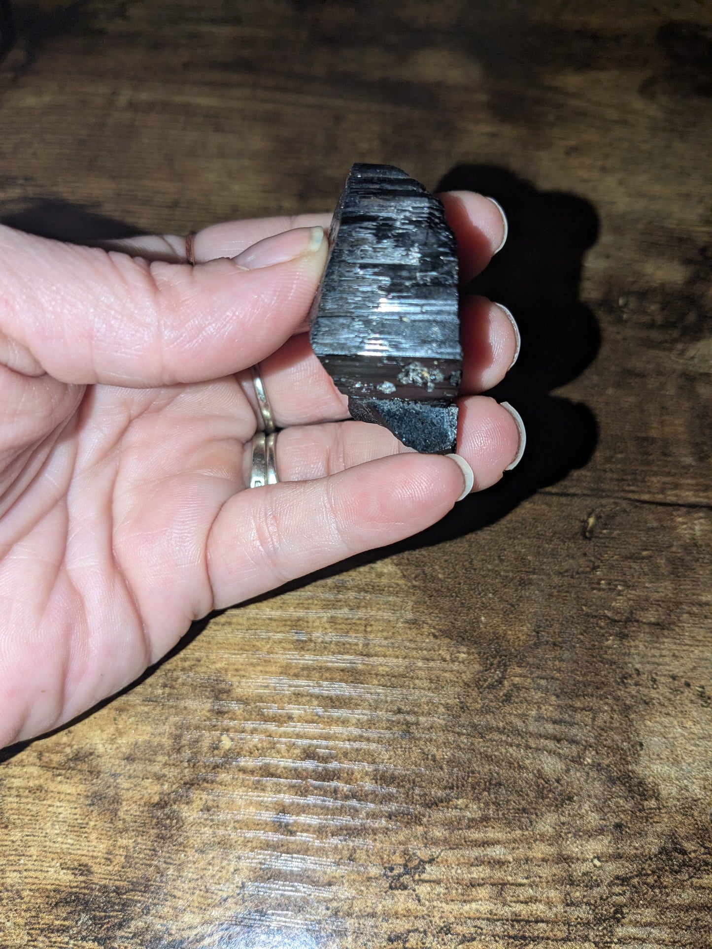🖤Sacred Shield Natural Black Tourmaline (Schorl) – Raw EMF Protection • Energy Shielding Crystal – 39g
