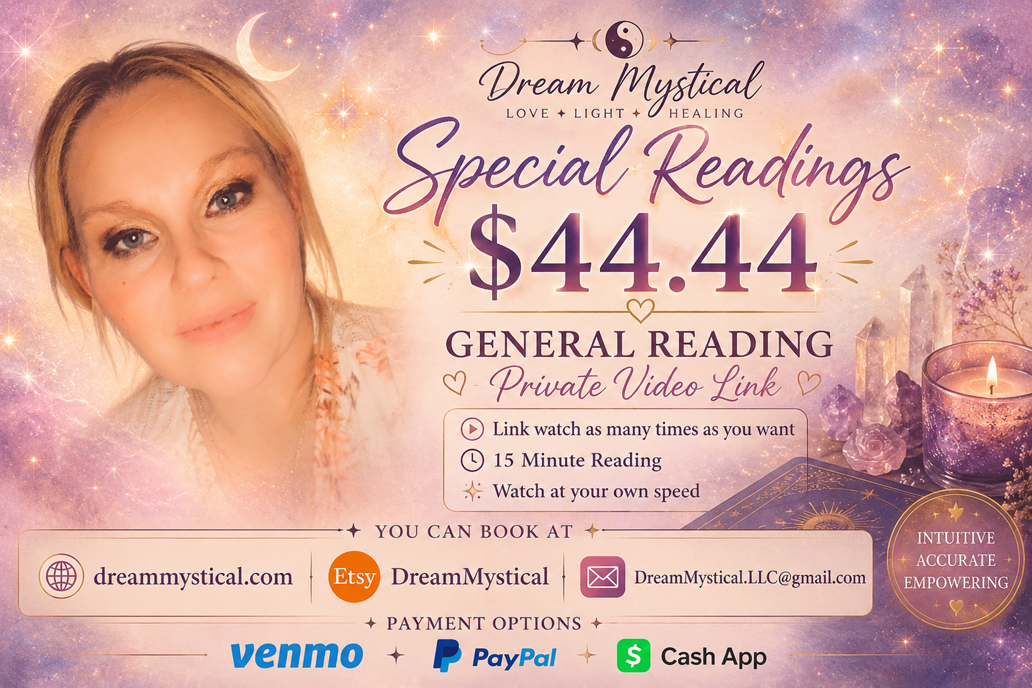 Special for month 15 min Oracle/Tarot Reading