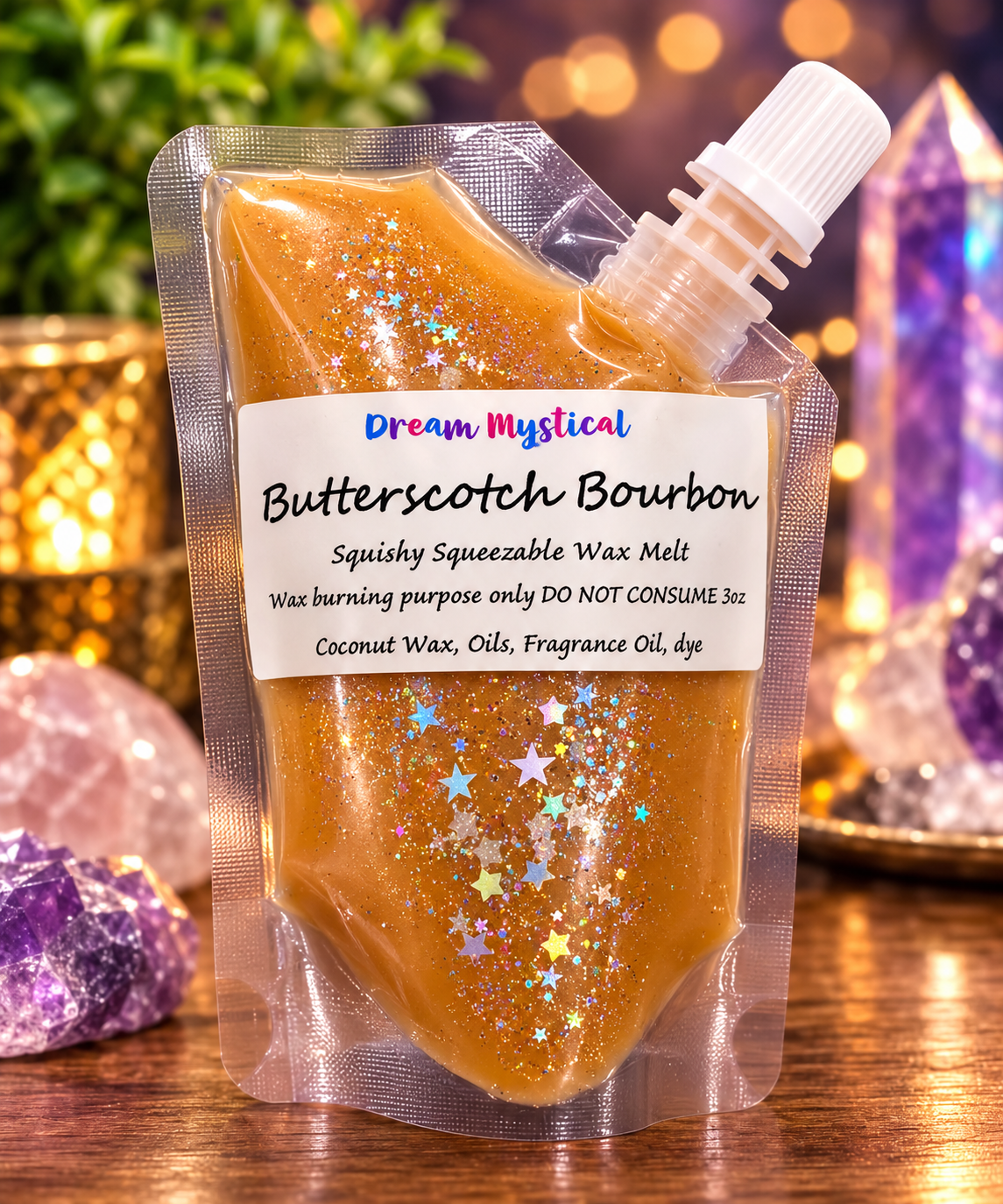 Butterscotch Bourbon Squeezable Wax melts Coconut wacEco-friendly non toxic