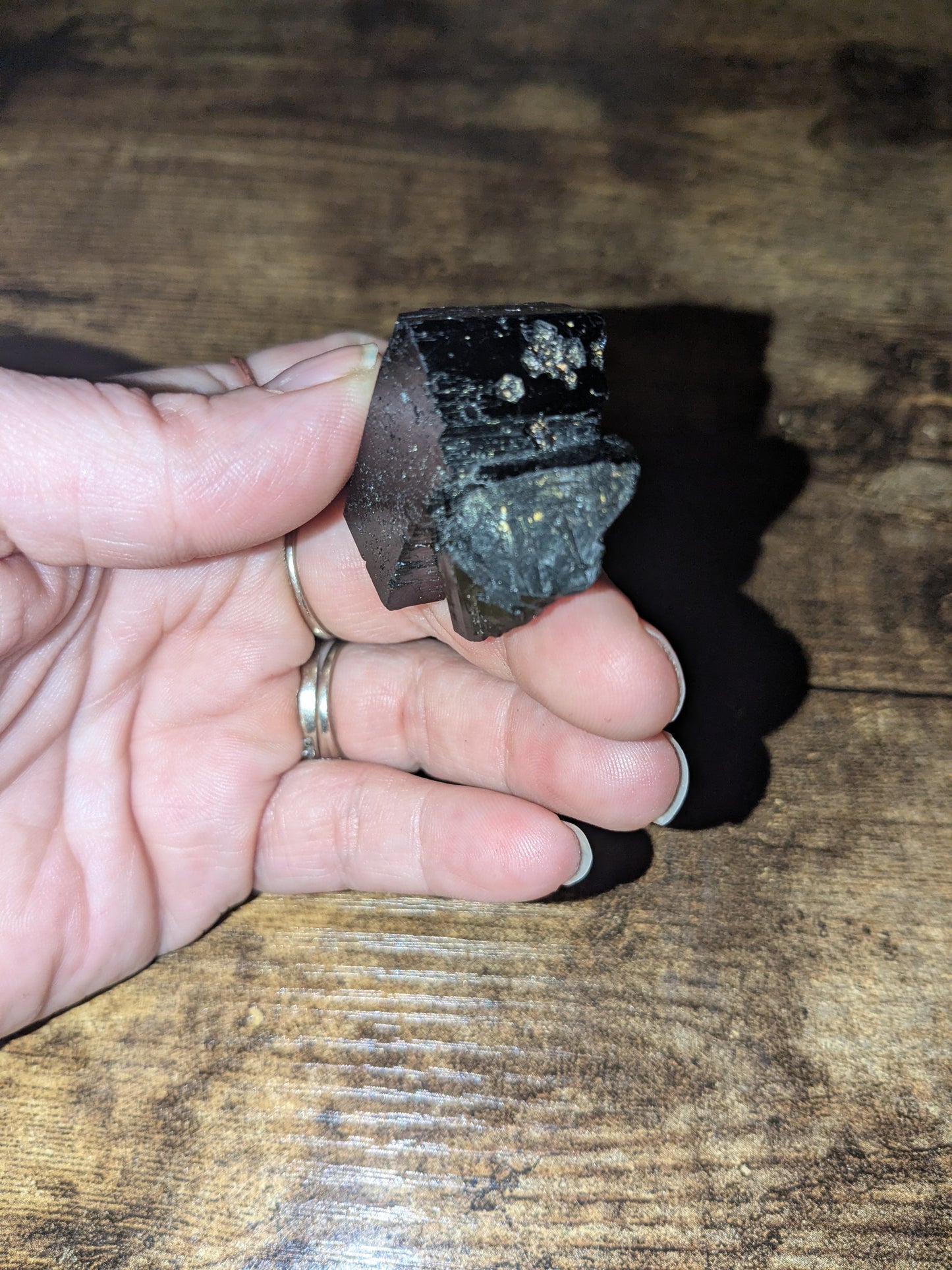🖤Sacred Shield Natural Black Tourmaline (Schorl) – Raw EMF Protection • Energy Shielding Crystal – 39g