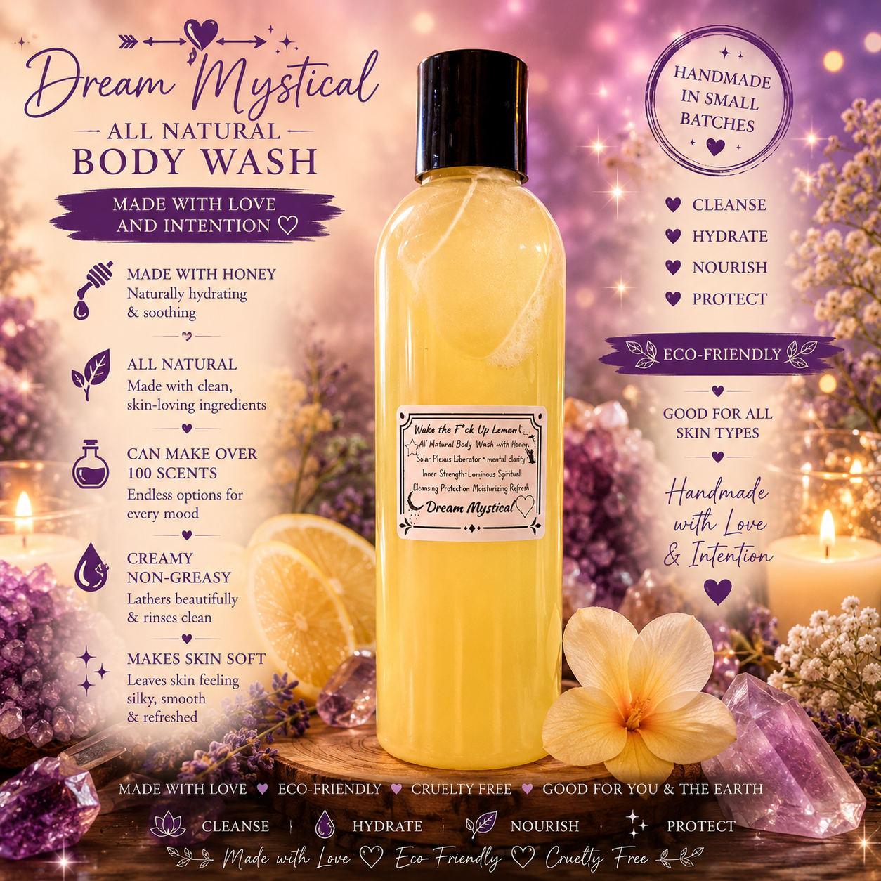 All Natual Body Wash with Raw Honey