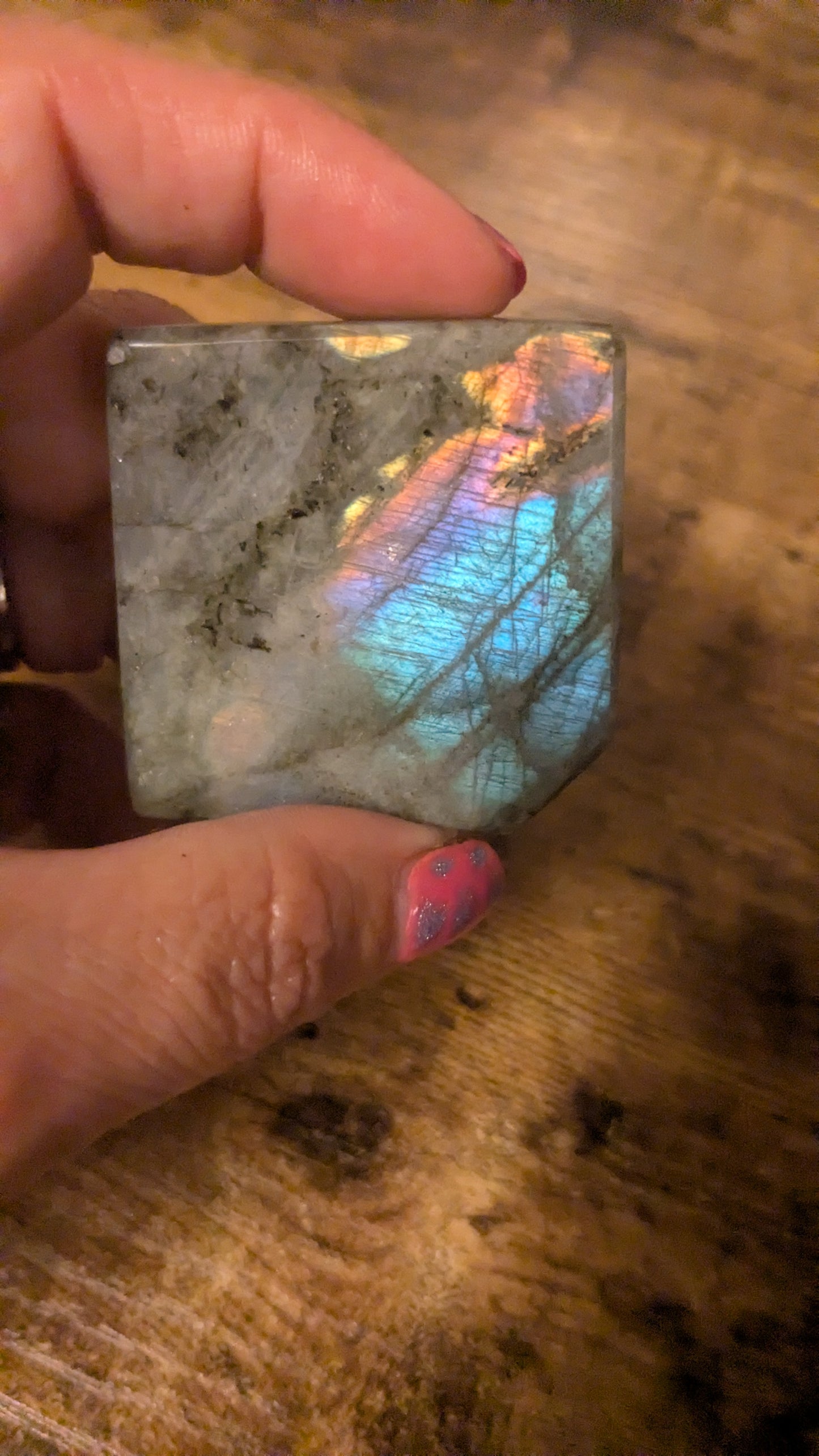 Natural Rainbow Labradorite Freeform – One of a Kind |Protection • Intuition • Transformation