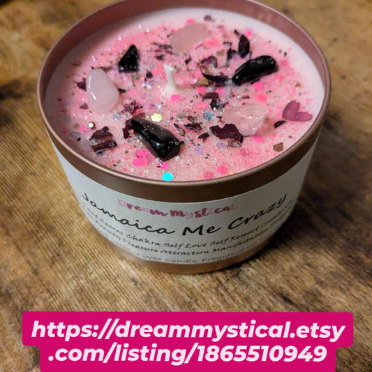 Jamaica Me Crazy Intentional Candle Sexy as F*ck Self Love Attraction  Beauty Romance Manifestation Protection Spiritual Coconut Wax